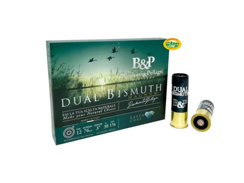 BASCHIERI &P. cartucce Dual Bismuth Magnum cal.12 gr.38 p.3+4 senza piombo