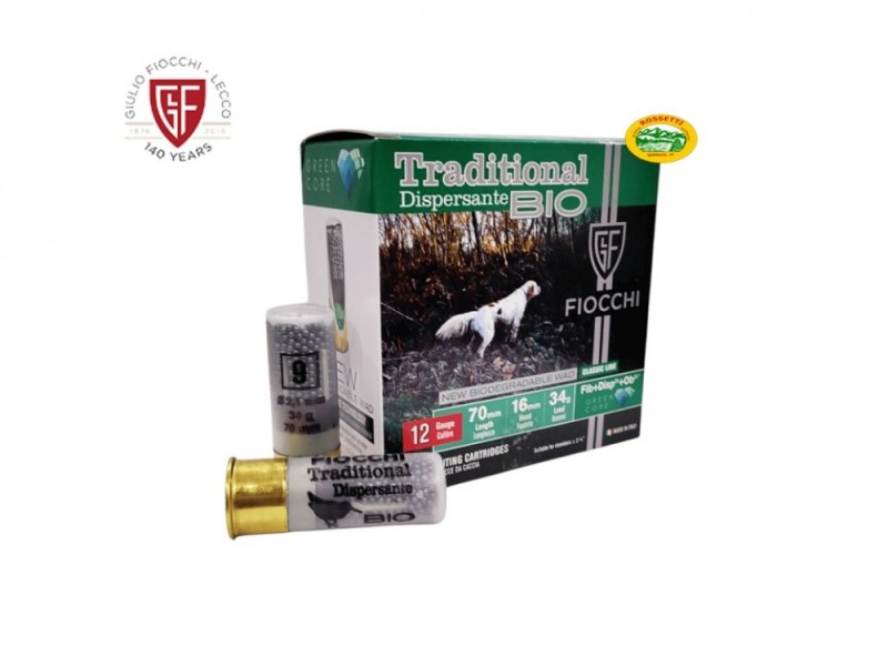 FIOCCHI cartucce dispersante BIO cal.12 gr.34 pb.9
