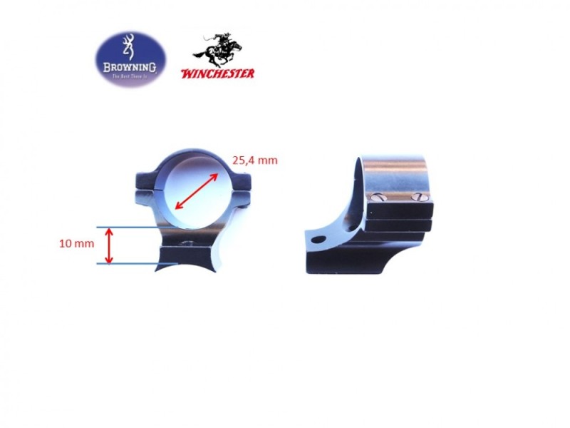 BROWNING attacco con anelli 1´´ per BAR e WINCHESTER SXR2