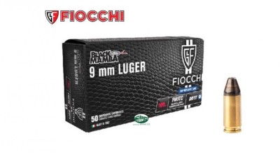 FIOCCHI munizioni cal. 9 Luger BLACK MAMBA 100 gr. FMJTC