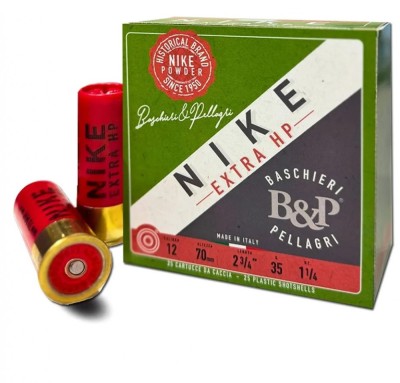 BASCHIERI & P. cartucce NIKE Extra HP cal.12 gr.35 pb.6 speciale colombaccio