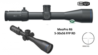 MEOPTA MeoPro R6 5-30x56 FFP RD Reticolo Mrad RD