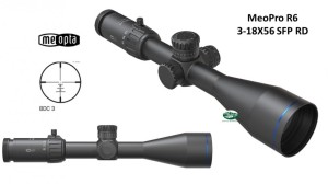 MEOPTA MeoPro R6 3-18x56 SFP RD Reticolo BDC3