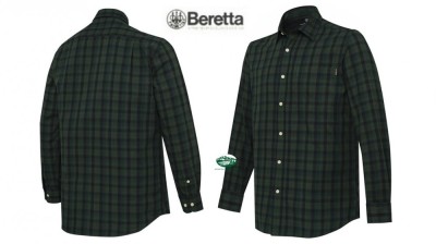 BERETTA Camicia Bryggen quadro verde LU382