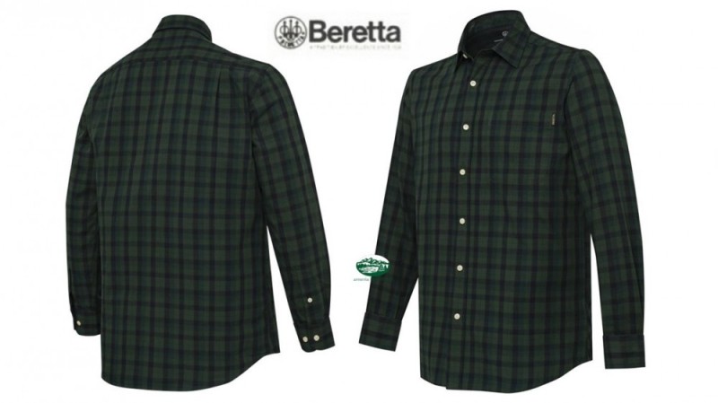 BERETTA Camicia Bryggen quadro verde LU382