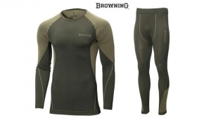 BROWNING set maglia + pantalone termico tg.2XL/3XL