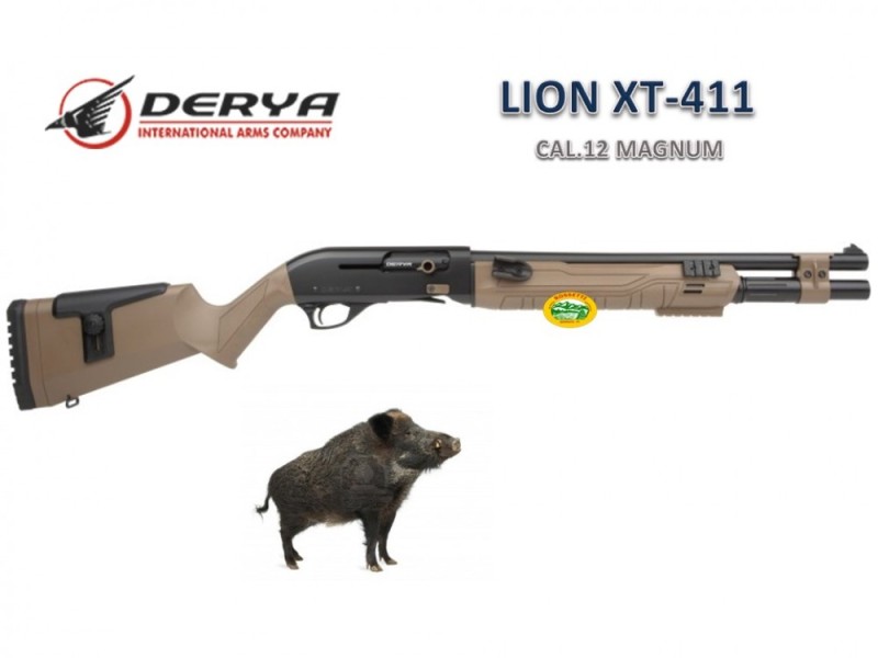 DERYA LION XT-411 FDE cal.12 mag. canna 46 cm