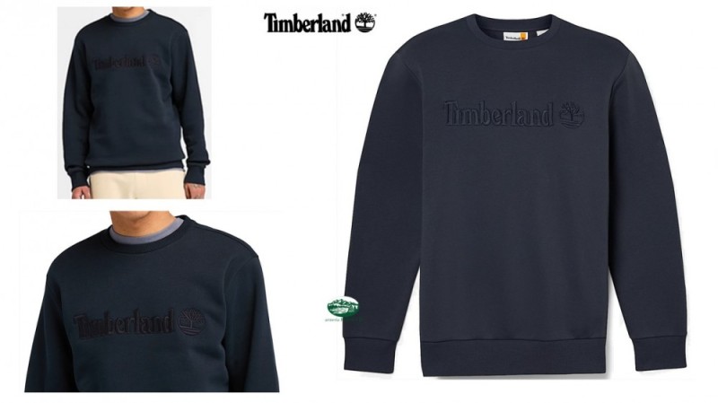 TIMBERLAND Felpa Hamp Crew colore blu