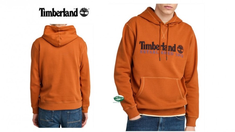 TIMBERLAND Felpa con cappuccio 1973 Embroidered colore beige