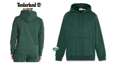 TIMBERLAND Felpa Hamp Hoodie con cappuccio verde