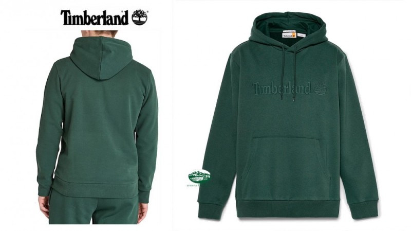 TIMBERLAND Felpa Hamp Hoodie con cappuccio verde