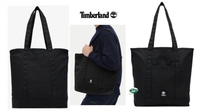 TIMBERLAND Borsa nera in canvas