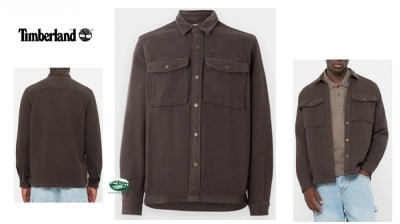 TIMBERLAND Camicia Overshirt cotone colore marrone  