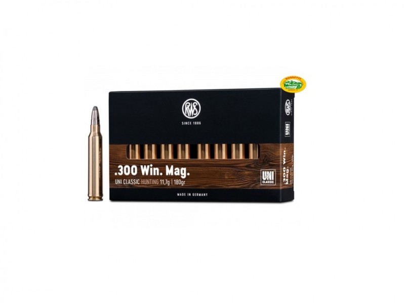 RWS munizioni cal.300 win.mag. UNI 180 gr.