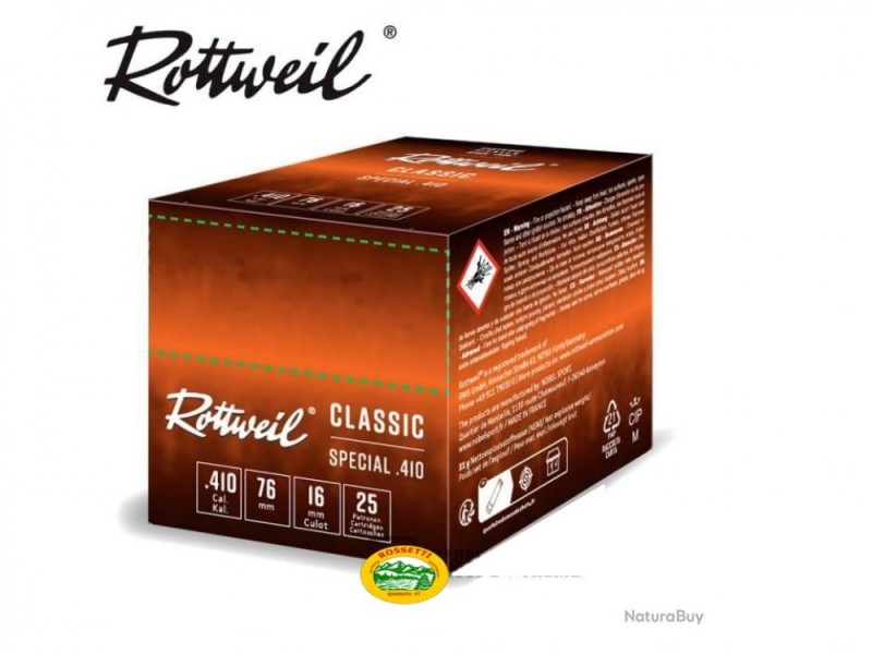 ROTTWEIL cartucce Classic Special cal.410 gr.17 pb.7