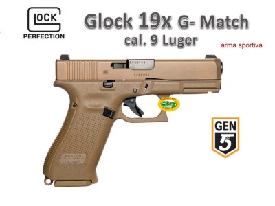 GLOCK 19X G-Match FDE cal.9x19 - 9 Luger