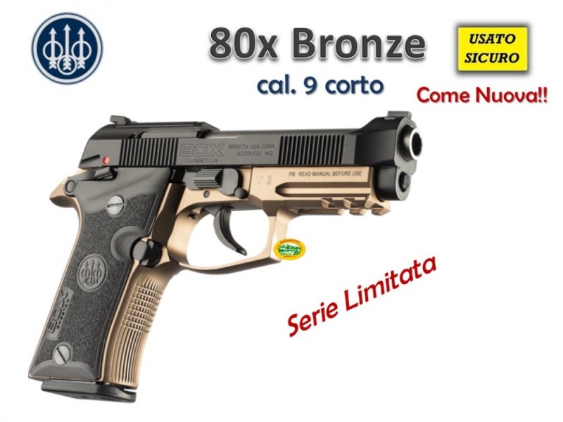 BERETTA 80X Bronze serie limitata Occasione cal.9 corto R.16755