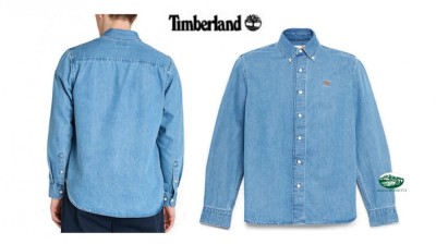 TIMBERLAND Camicia in Denim blu