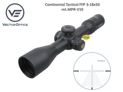 VECTOR OPTICS Continental Tactical 3-18x 50 FFP 