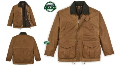 FILSON Giacca Tin Cloth Field dark/tan foderata 