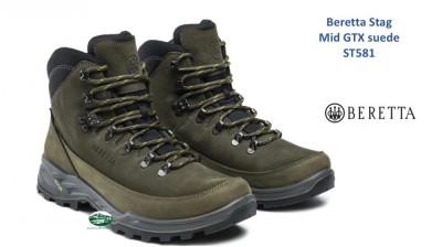 BERETTA Scarponi Stag Mid GTX suede colore verde ST581