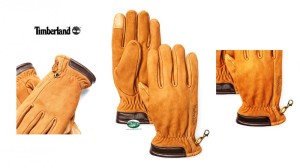 TIMBERLAND Guanti in Nabuk Winter Hill in giallo
