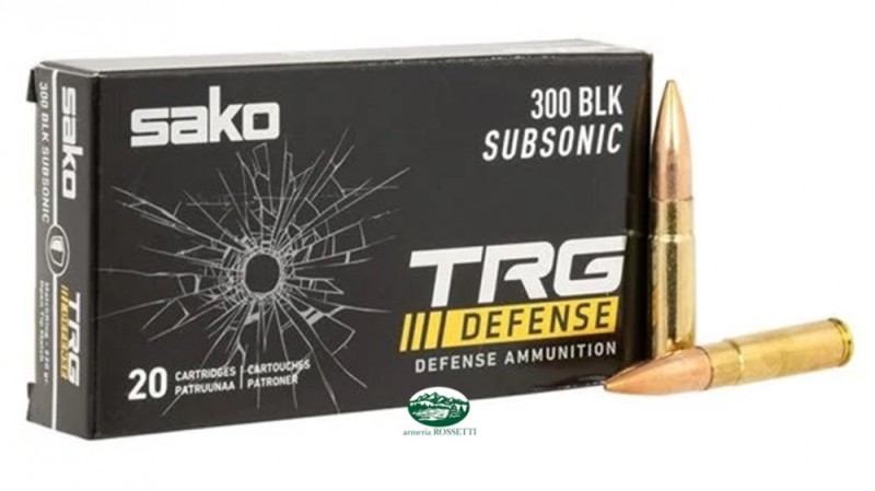 SAKO munizioni cal.300 BLK Subsoniche TRG 220 gr conf.20 pz. 137A