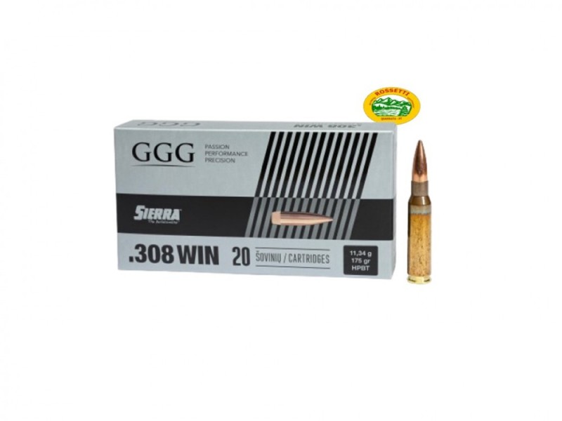 GGG munizioni cal.308 win - 175 gr. Sierra matchking