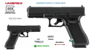 UMAREX GLOCK 17 GEN5 MOS Co2 Blow Back cal.4,5 mm