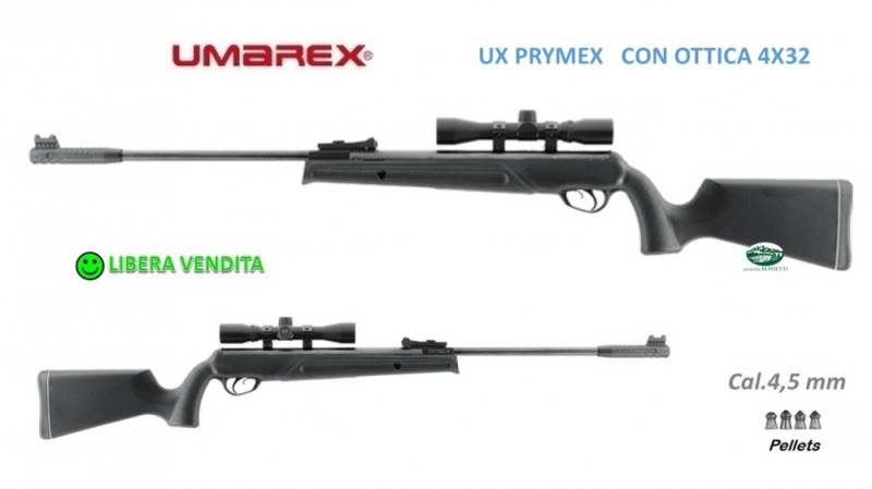 UMAREX UX PRYMEX cal.4,5 Kit con ottica