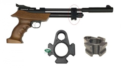 DIANA Barrel Band Attacco Triple rail 15009
