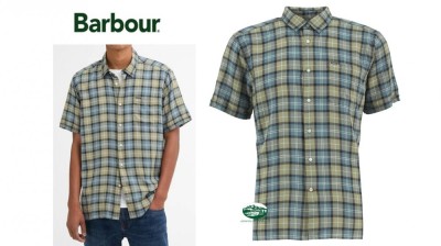 BARBOUR Camicia Midfield manica corta tartan summer 