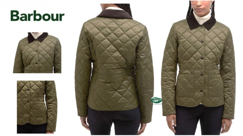 BARBOUR Giacca Deveron trapuntata donna verde