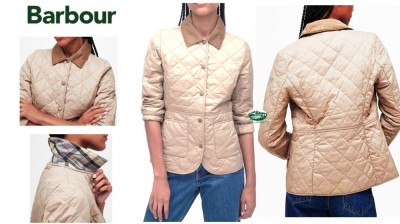 BARBOUR Giacca Deveron trapuntata donna rosa