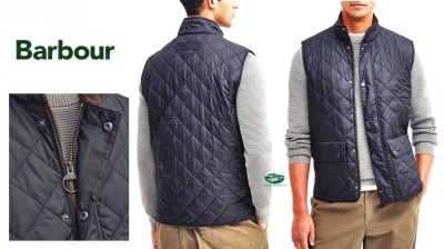 BARBOUR Gilet Lowerdale trapuntato colore blu