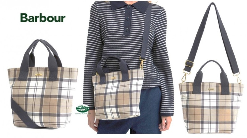 BARBOUR Borsa tote Maisy in tartan donna 
