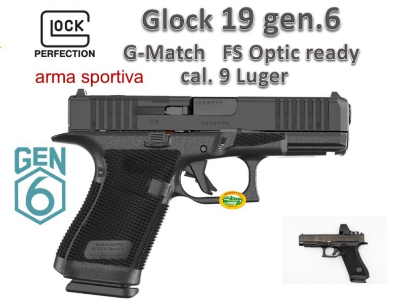 GLOCK 19 gen6 G-Match cal.9x19 FS OR