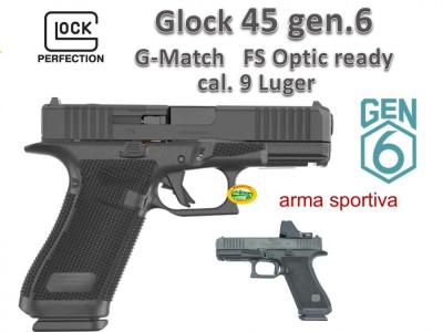 GLOCK 45 gen6 G-MATCH cal.9x19 FS OR