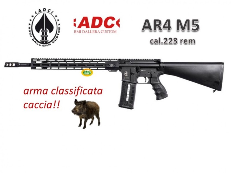 ADC AR4 cal.223 rem 18´´ - arma caccia - B4