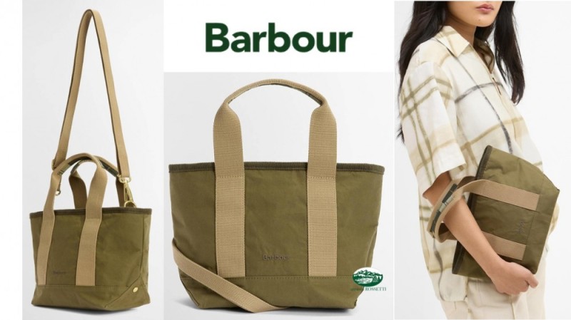 BARBOUR Mini borsa tote Mya colore verde donna
