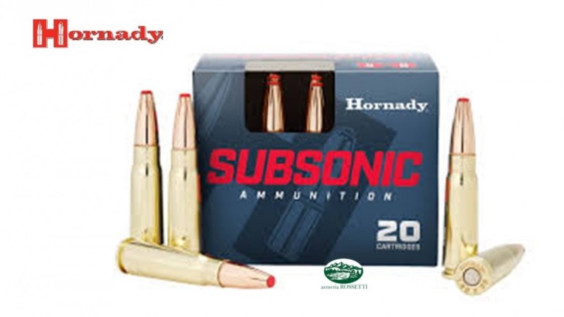 HORNADY munizioni cal.7,62X39 Subsoniche 255gr SUB-X conf.20pz 80787