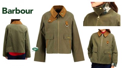 BARBOUR Giacca Spey donna colore verde salvia 