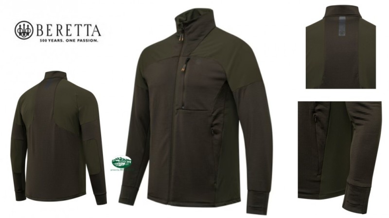BERETTA Maglia Pile Kruma Verde P3791