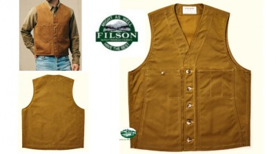 FILSON Gilet Tin Cloth Tan 20232830