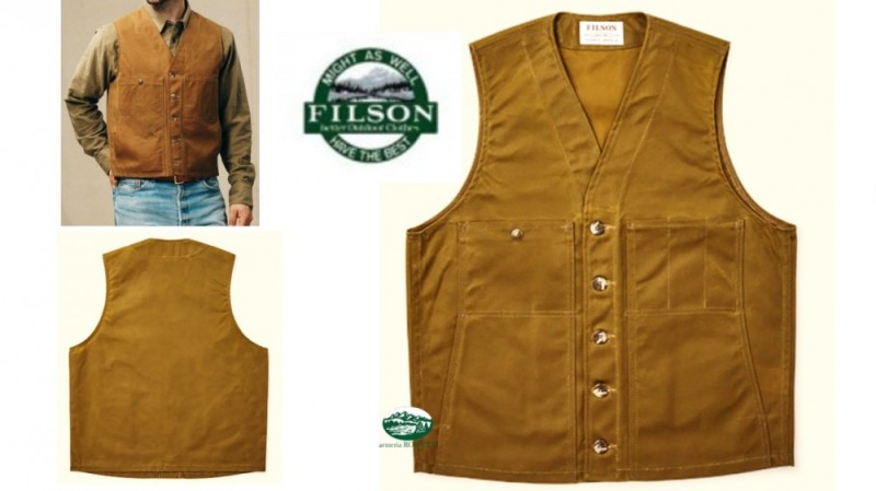 FILSON Gilet Tin Cloth Tan 20232830