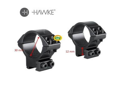 HAWKE Anelli scina 11 - 30 mm medi - 22107