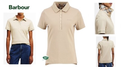 BARBOUR Polo Portsdown donna colore tortora