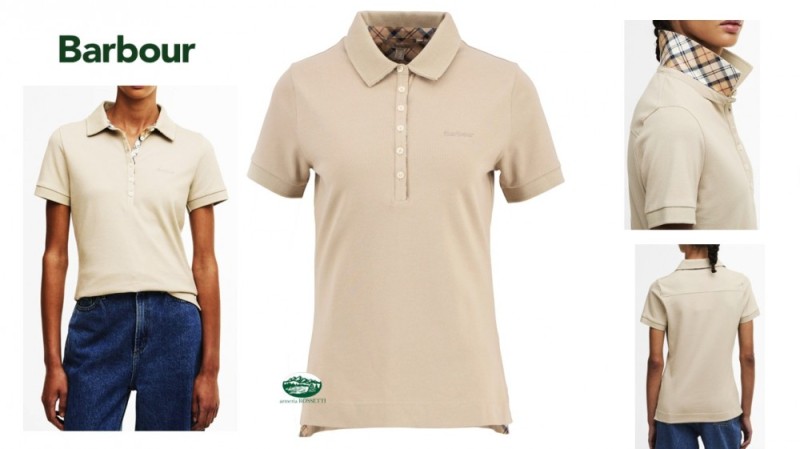BARBOUR Polo Portsdown donna colore tortora