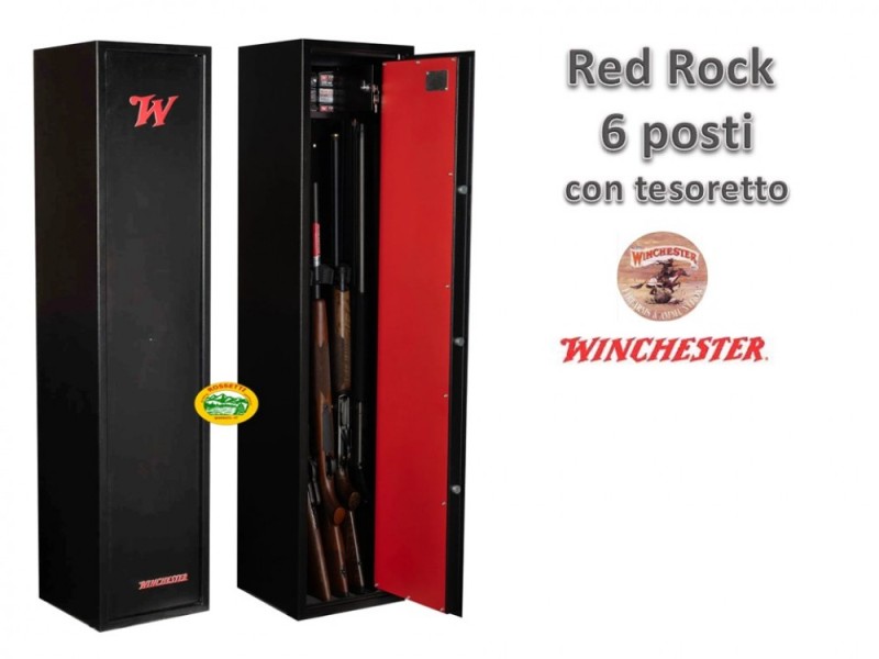 WINCHESTER Armadio Blindato Red Rock 6 fucili 