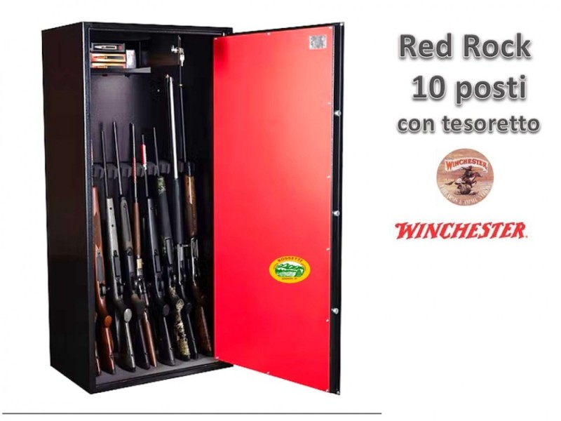 WINCHESTER Armadio Blindato Red Rock 10 fucili 